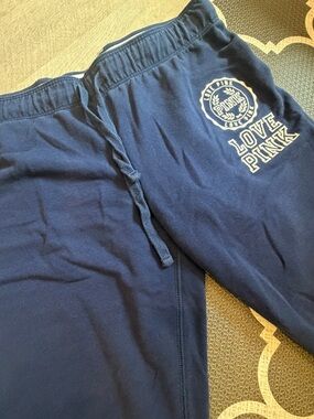 PINK Victoria's Secret Navy 'Love PINK' Joggers